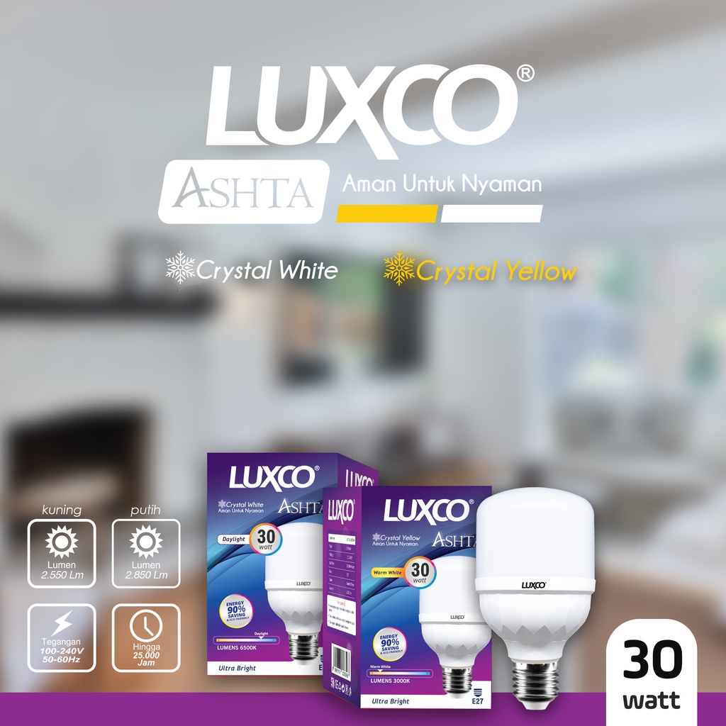 LAMPU LED LUXCO 5-60WATT TBULB KUALITAS IMPORT GARANSI RESMI