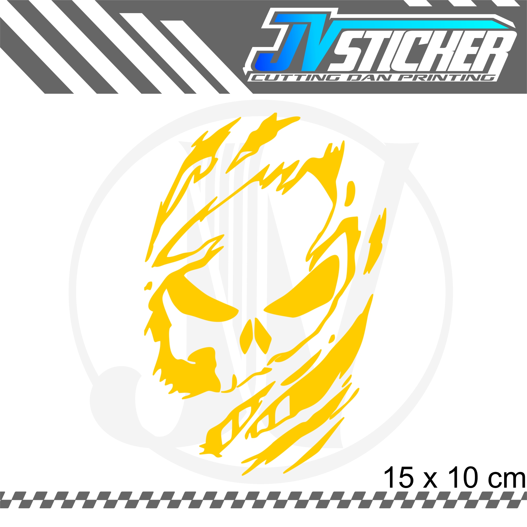 stiker punisher skull bercak cutting sticker murah viral logo | Lazada ...