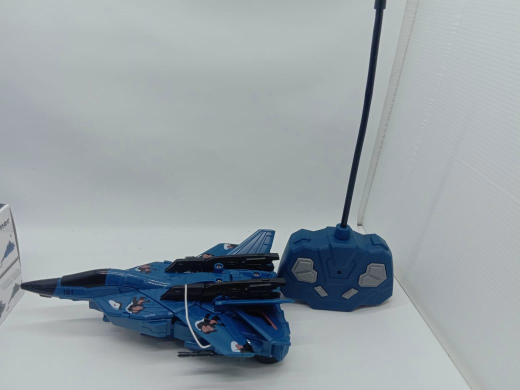 Mainan Anak RC Jet Transformer Robot Pesawat Tempur Bisa Berubah 2 Warna Lazada Indonesia