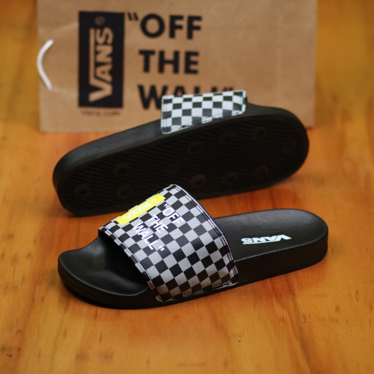 vans checkered sandals