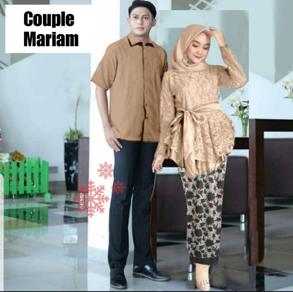 JJ - cp riama - baju couple terbaru - bisa bayar di tempat - cod - harga sudah sepasang - all size - pria kemeja lengan pendek LD104 PJG67 - wanita setelan atasan lengan panjang LD100 PJG65-70 rok batik LP50-90 PJG105 - fashion couple - pakaian couple