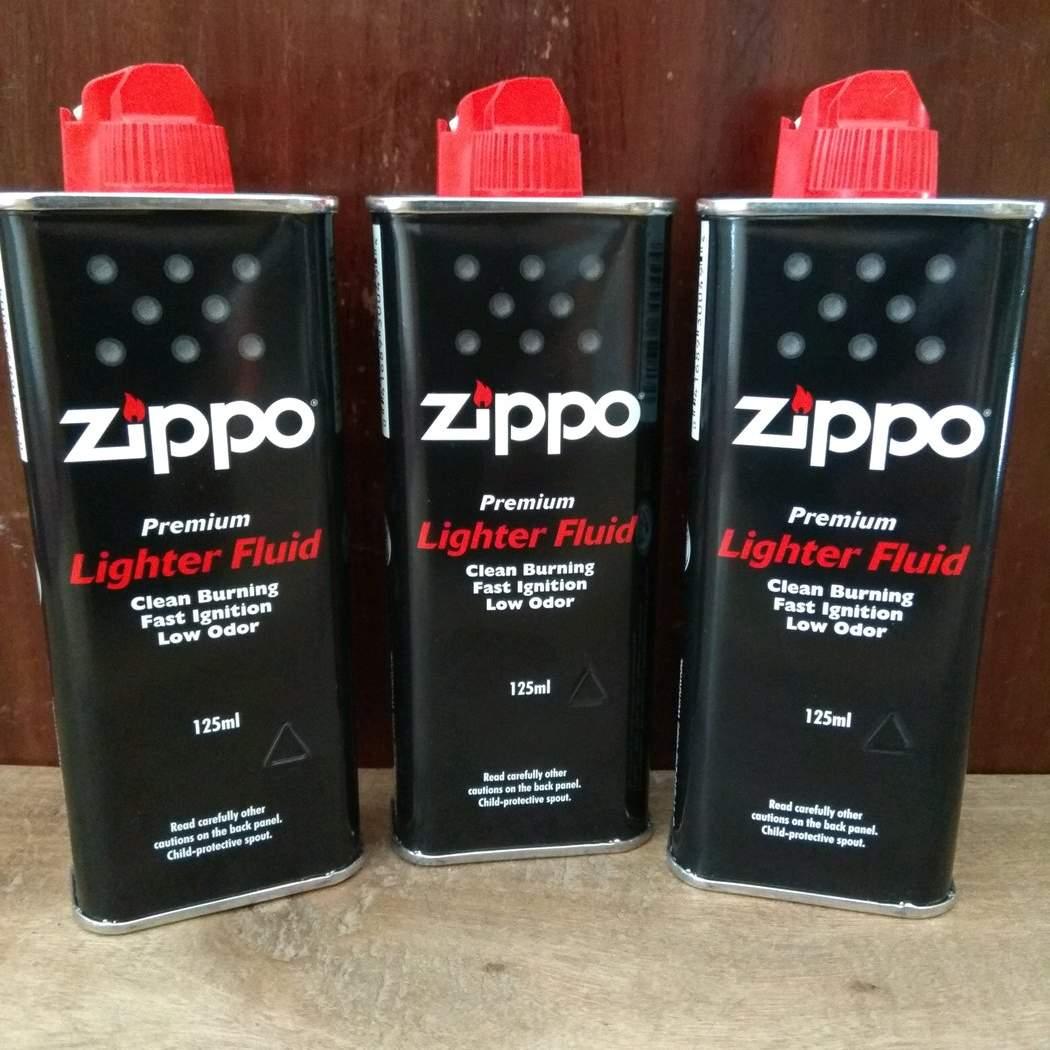 BISA COD - 3PCS Minyak Zippo Original isi 125 ml - Hitam