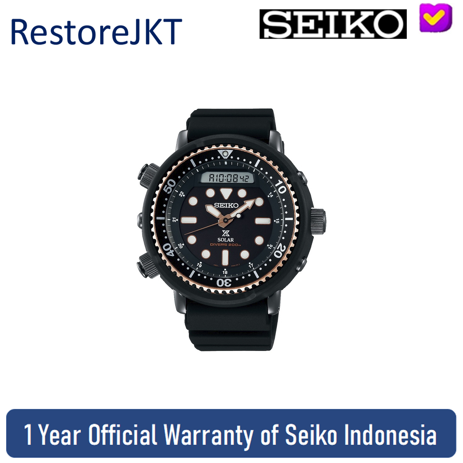 Seiko Prospex SNJ028P1 Solar Arnie Digital | Lazada Indonesia
