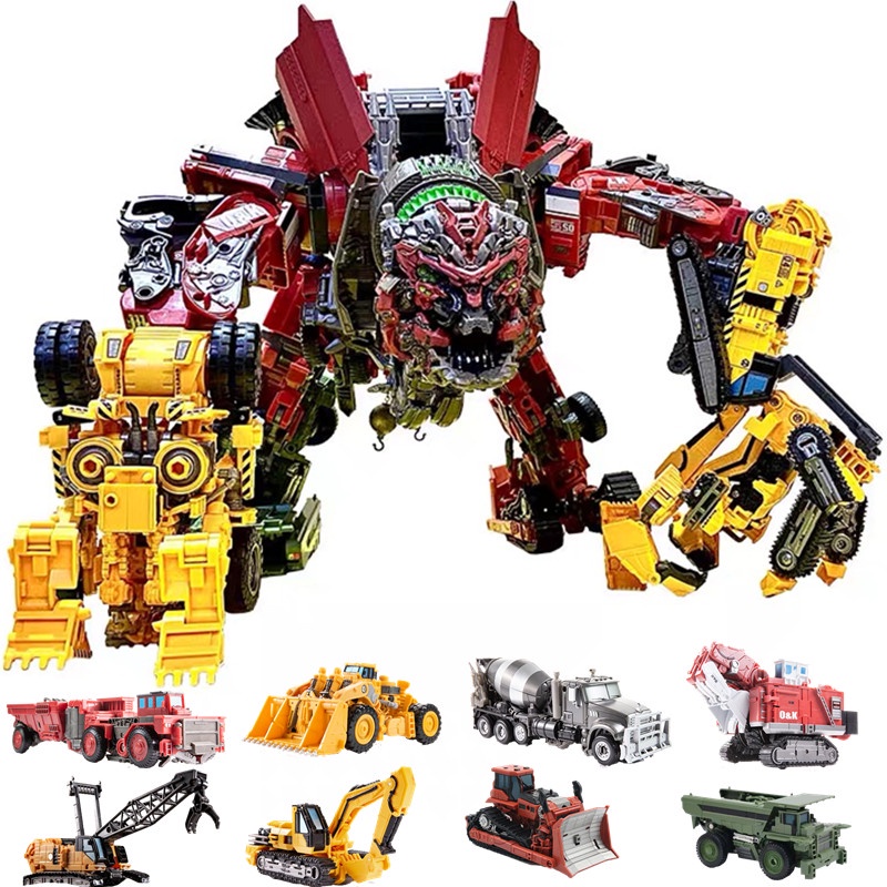 Mainan Robot Action Figure Robot Devastator Mobil Konstruksi Truck