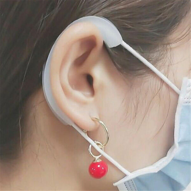 Joymo Silicone earmuffs, respirators, anti strangulation products elastic soft Silicone Mask Earmuffs can be cleaned and reused many times small and easy to collect