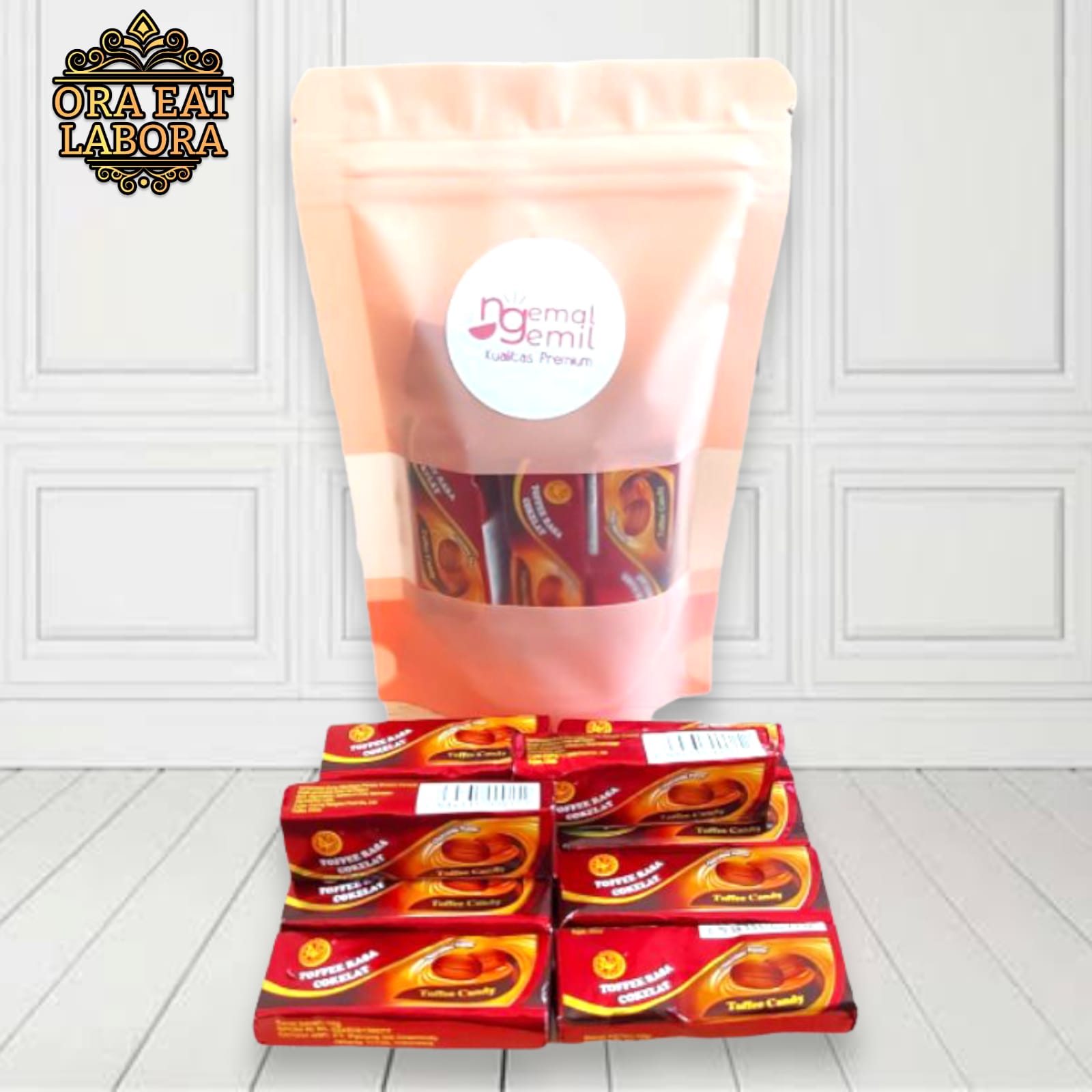 Permen Toffee Rasa Coklat 3in1Kualitas Premium Ora Eat Labora