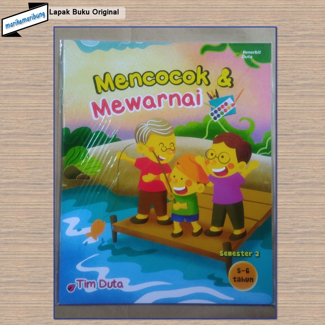 Buku Mencocok Dan Mewarnai PAUD Usia 5-6 Tahun Semester 2 | Lazada ...