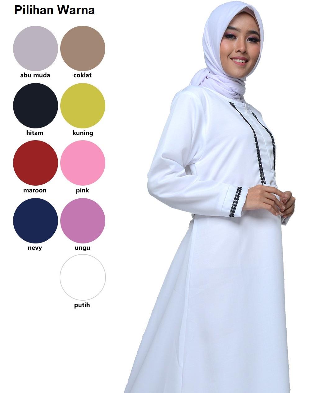 Central Hoodie Gamis Balotelli Motif Renda Murah #02