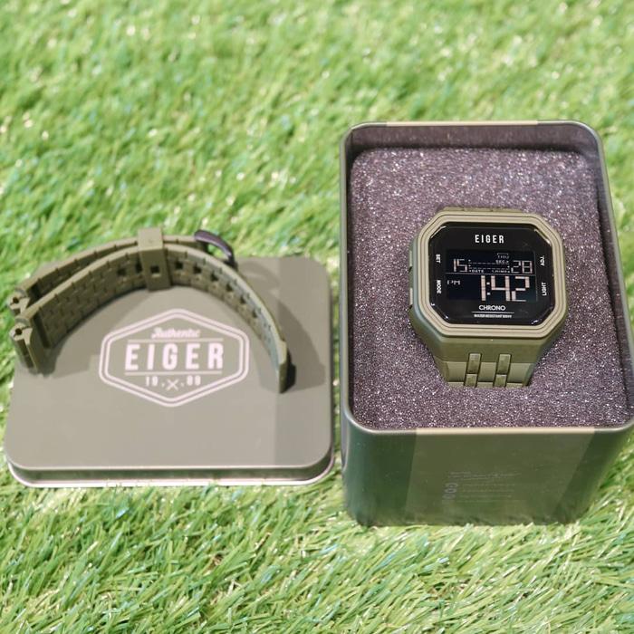 Eiger Jam Tangan Digital Linville - Olive
