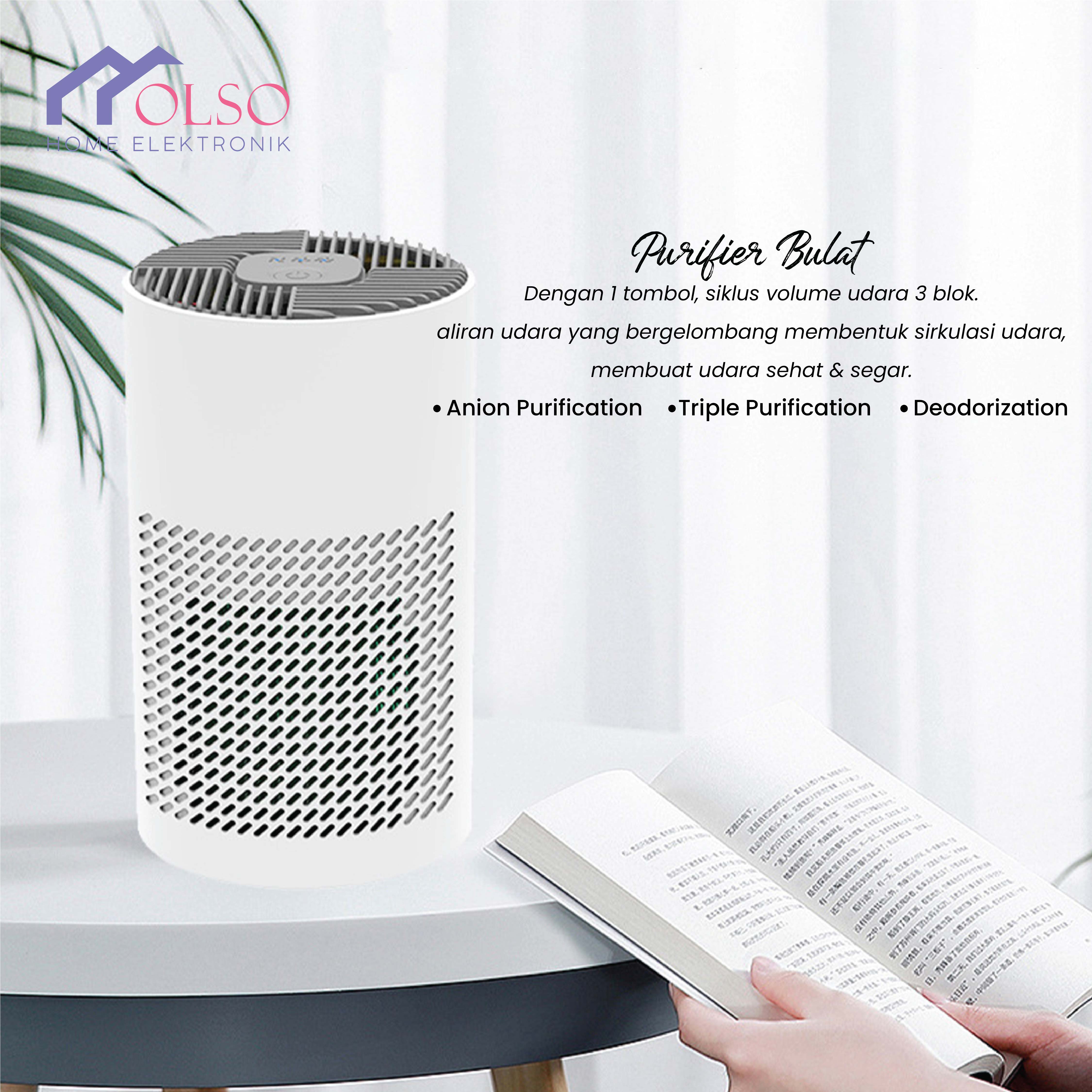 Air purifier Penyaring Udara Debu Ruangan 515m2 Filter UV Sterilizer