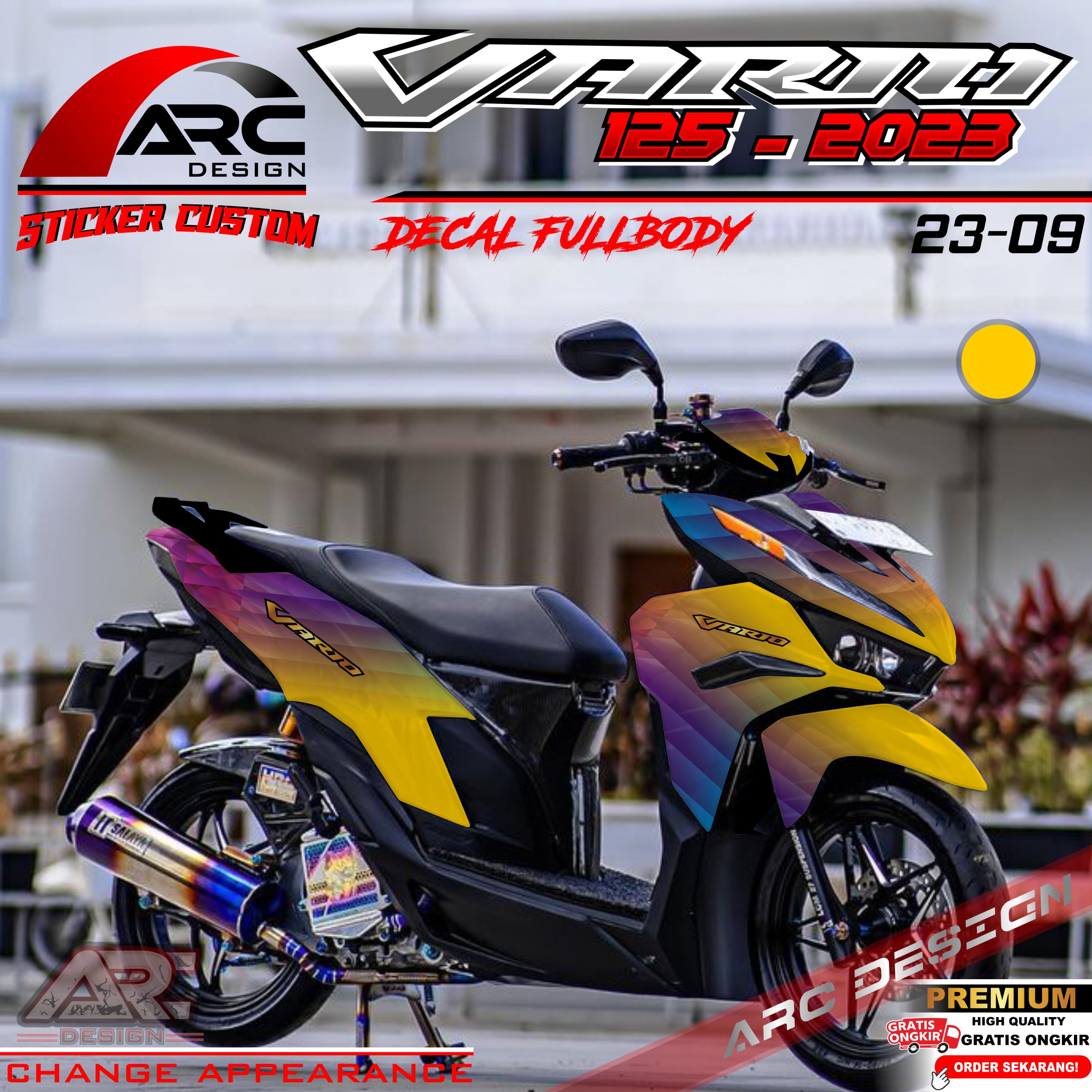 (COD) TERBARU Decal Sticker Honda Vario 125 New 2022 2023 Full body