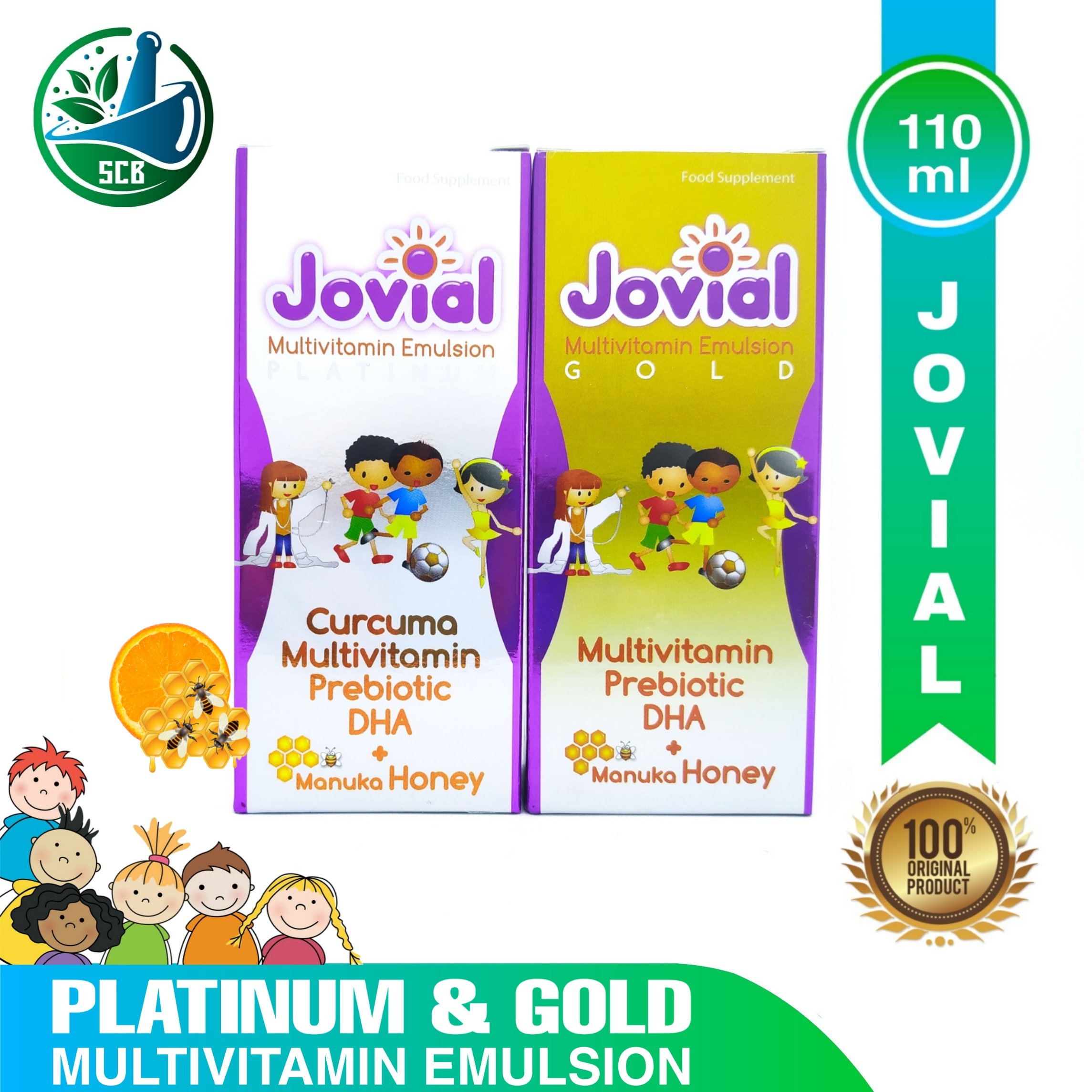 Jovial Platinum & Gold Syrup 110ml Multivitamin Emulsion Lazada