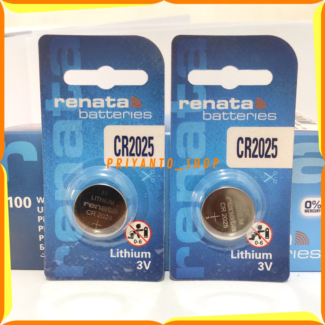 ORIGINAL RENATA Silver Oxide CR2025 CR 2025 3V LITHIUM BATTERY BATERE