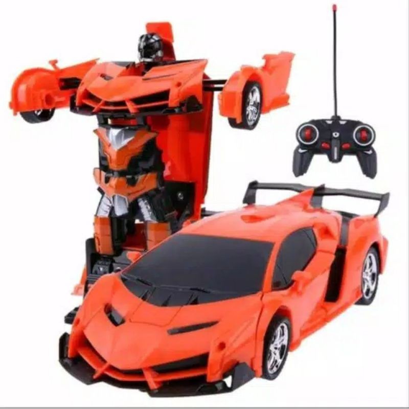 RC Mobil Berubah Robot Remote Control Transform Car Remot Kontrol