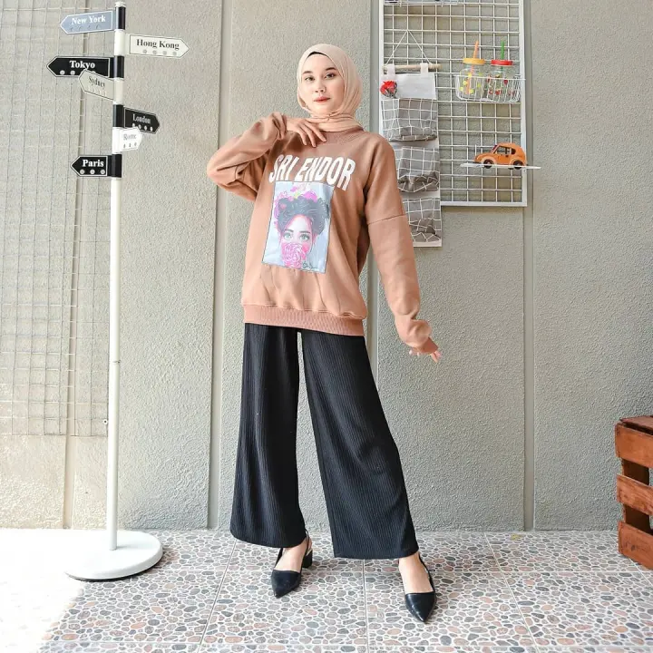 ootd hijab sweater