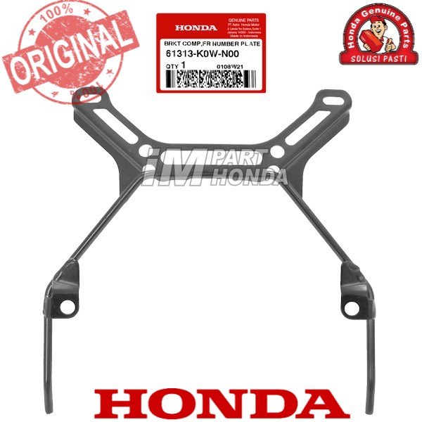 K W N Besi Dudukan Plat No Nomor Nomer Adv Dijamin Original Honda Ahm Lazada