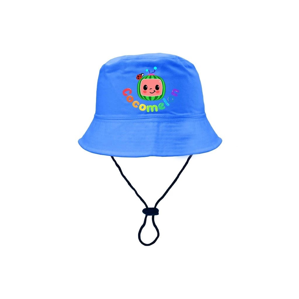 Topi bucket anak cocomelon Topi anak motif cocomelon bisa tambah