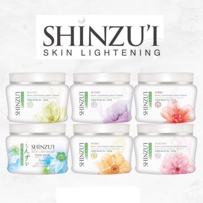 SHINZUI Skin Lightening Body Scrub 120gr / Lulur Badan Shinzu'i / Body Scrub Lulur Mandi Shinzui