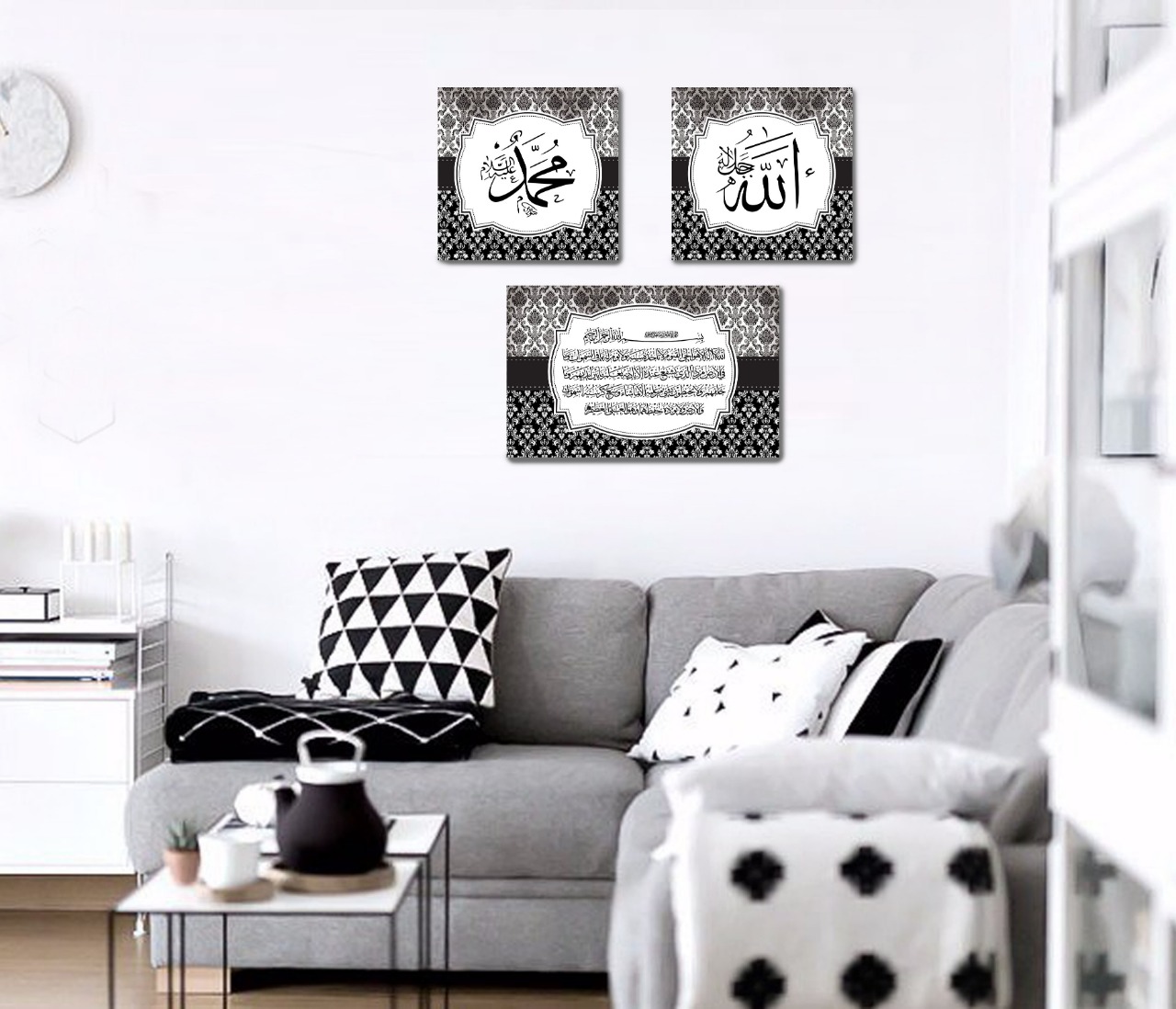 Oglee Shop Hiasan Dinding 3 In 1 Allah Muhammad Ayat Kursi Dekorasi Rumah Hiasan Kamar Wall Decor Hiasan Minimalis Hiasan Unik Bingkai Hiasan Ruangan Lazada Indonesia