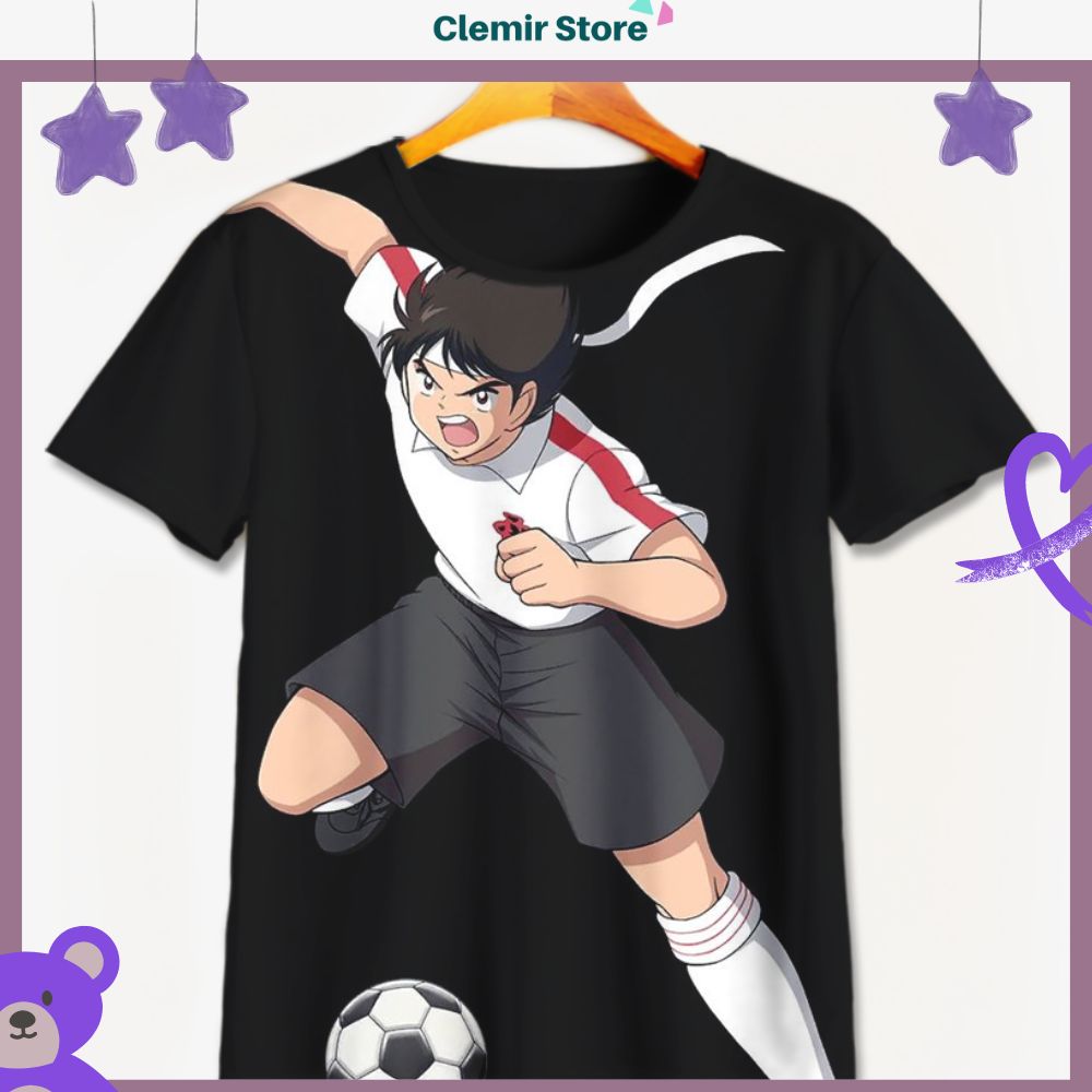 Kaos 3D Anak Gambar Captain Tsubasa Ozora Unofficial - Baju 3D Captain