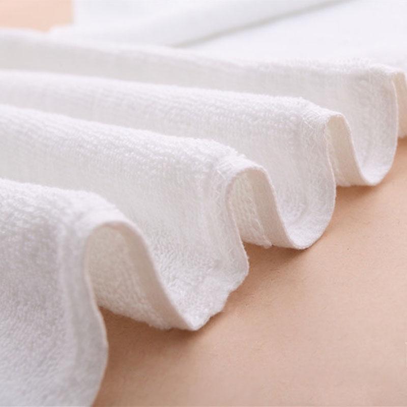 Khăn Màu Trắng Nhà Sản Xuất Bán Hàng Trực Tiếp 100% Cotton Hút Nước Đồ Gia Dụng Khách Sạn Thẩm Mỹ Viện Ngâm Chân Tăng Dày Khăn Mặt