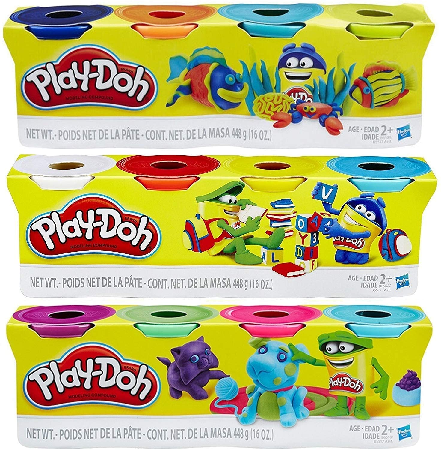 PLAY DOH PLAYDOH BASIC COLOR 4 PACK 