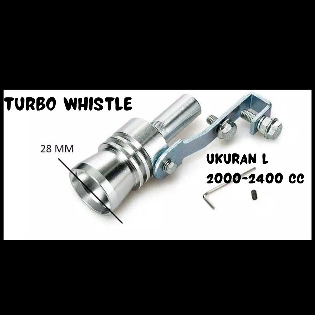 Turbo Whistle Siul Suara Efek Turbo Knalpot Mobil ukuran M dan L