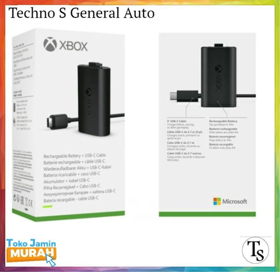 Rechargeable Battery + USB C Cable Controller Xbox One Xbox Series S X