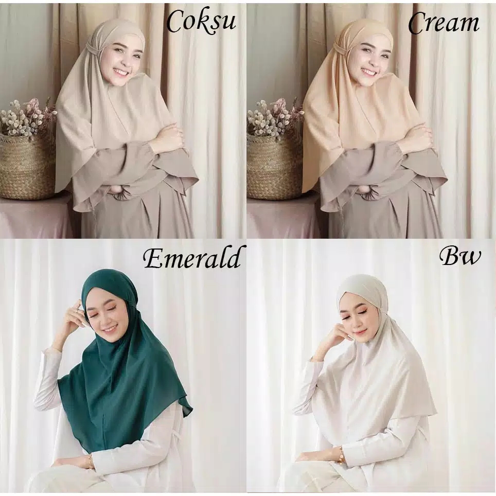 Terbaik Jilbab  Bergo  Maryam Warna  Khaki Ideku Unik