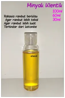 Minyak Klentik Lentik Rambut Kelapa Penumbuh Penghitam Penyubur Rambut Bayi Dewasa Murni 60ml Lazada Indonesia