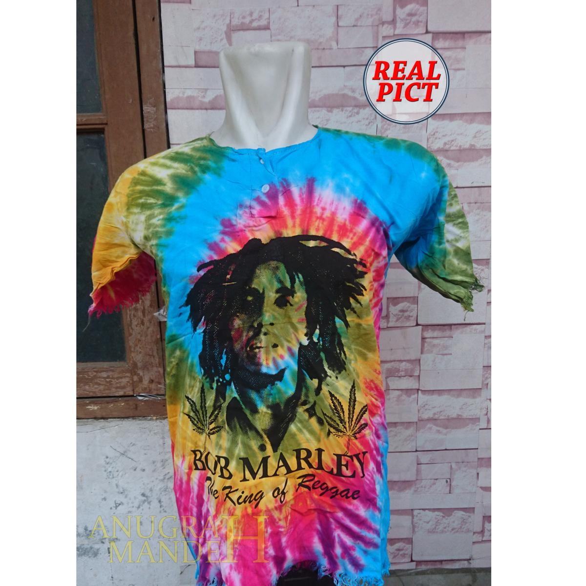 Anugrah Mandeh - Baju Kaos Bali Motif Bob Marley Harga Grosir