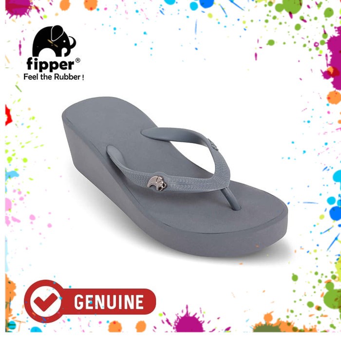 Fipper 5cm Wedges New S Sandal Wanita Grey Lazada Indonesia