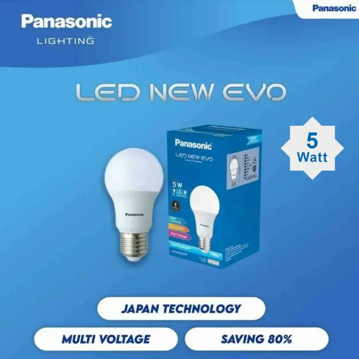 Lampu Bohlam Led New Evo 5 Watt Putih Kuning Panasonic Per 1 Pcs Lazada Indonesia