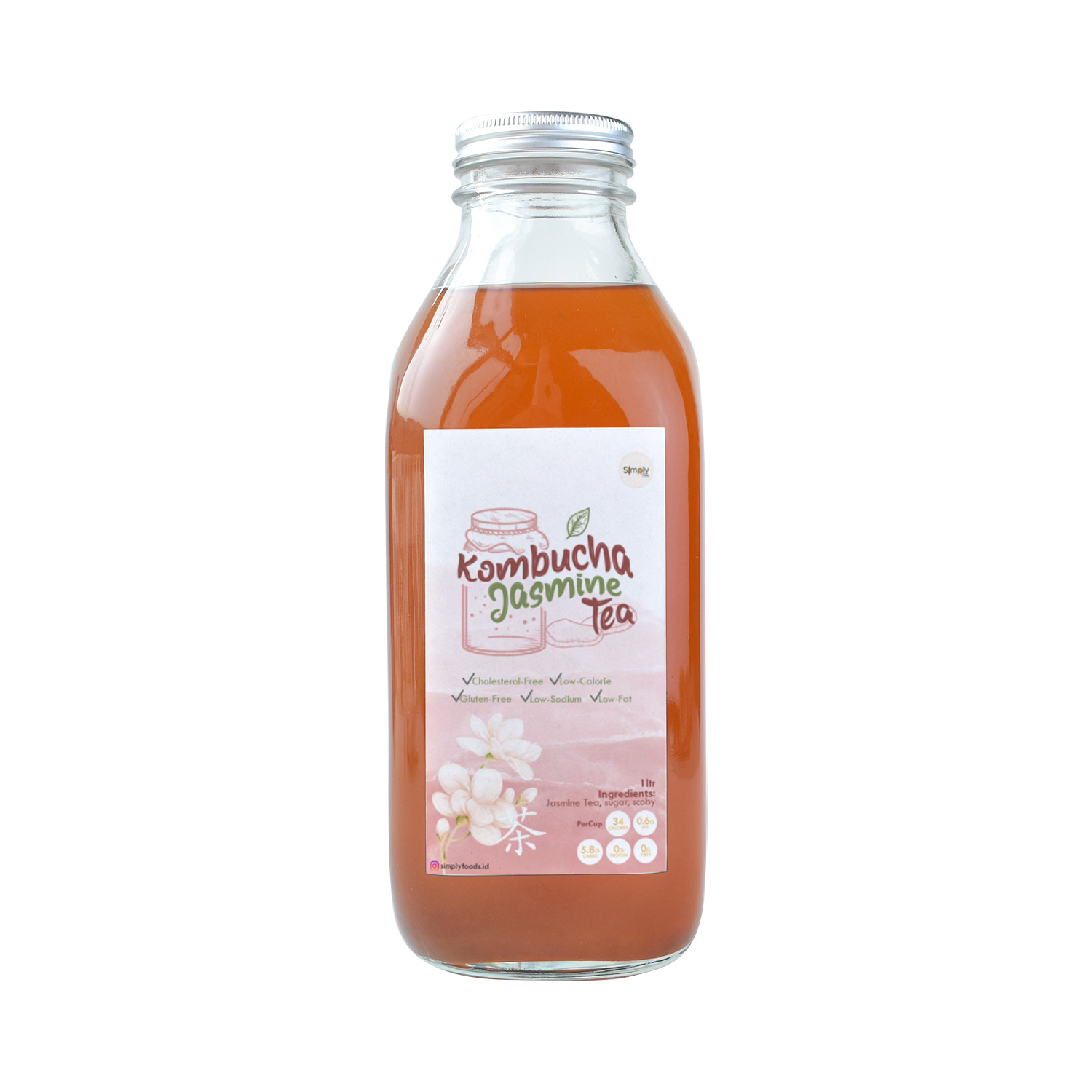Simply Kombucha Jasmine Tea 1 Liter Lazada Indonesia