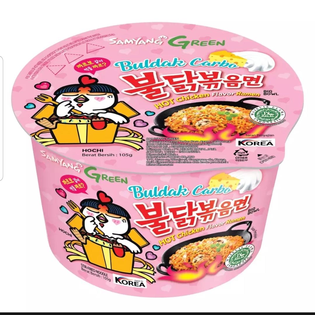 Samyang Green Carbonara Big Bowl Perpcs 105 Gram