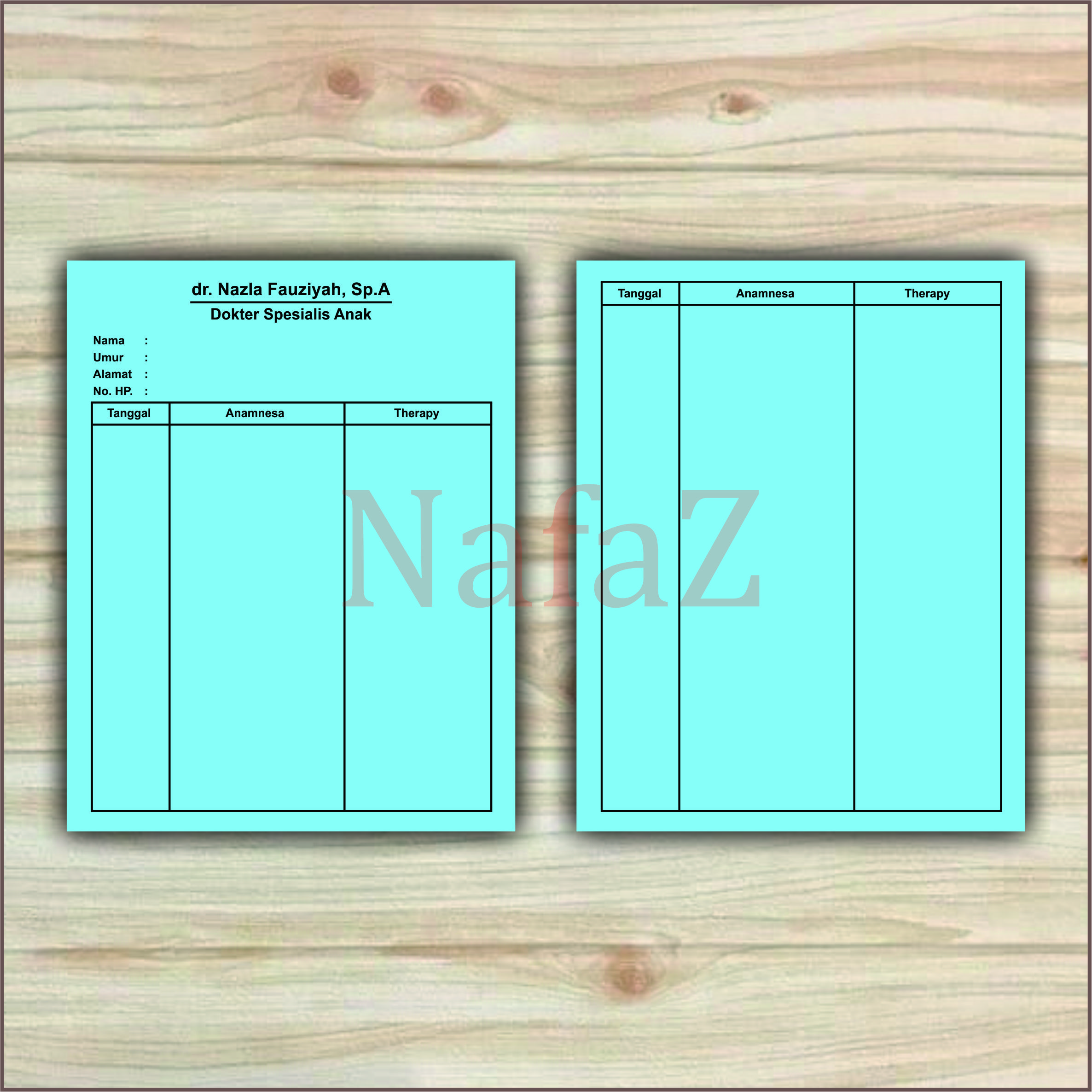 Kartu Rekam Medis / Medical Record Card / Kartu Riwayat Pasien | Lazada ...