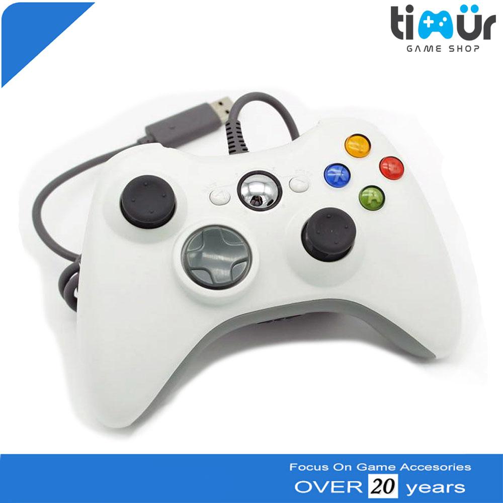 Stik Stick Xbox 360 Wired Kabel Putih