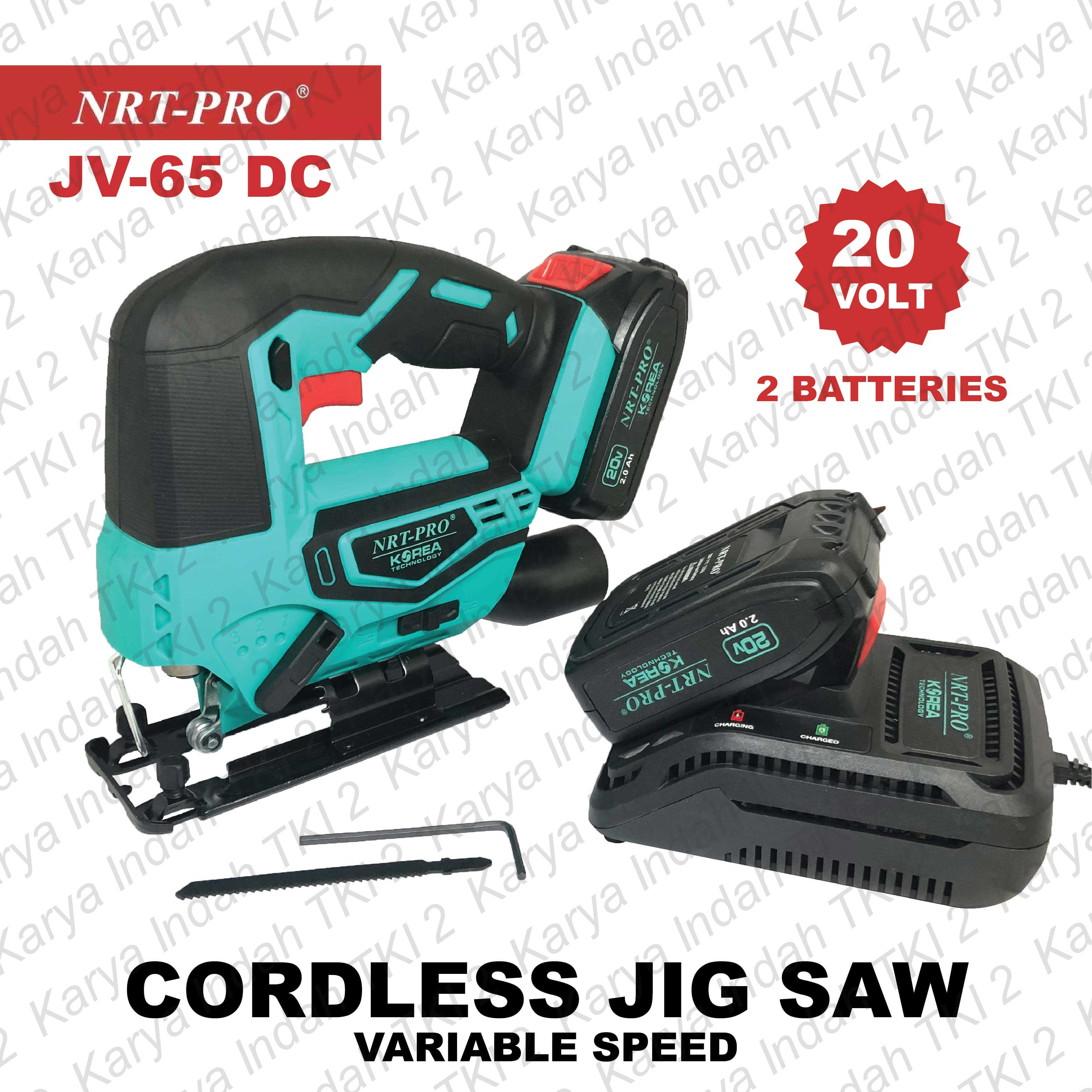 CORDLESS Jig Saw NRT-PRO 20V JV-65 DC Mesin Gergaji Jigsaw