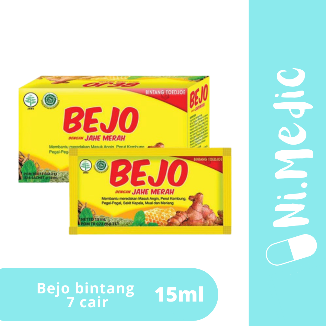 BEJO BINTANG 7 MASUK ANGIN SACHET 15 ML Nimedic Grosir Lazada