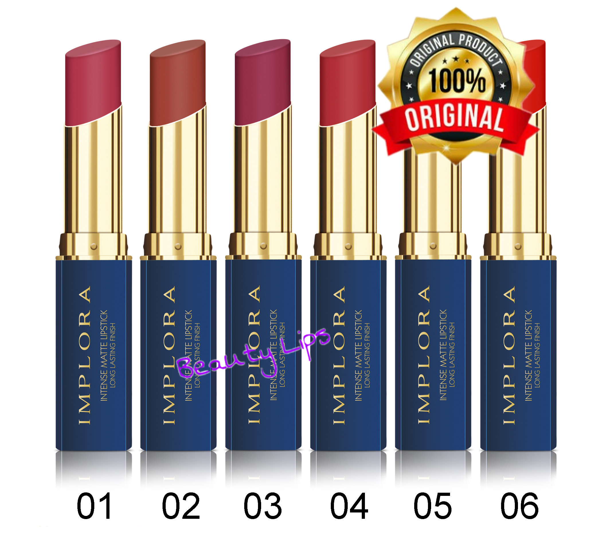 Implora Lipstick Intense Matte Original 100% LIPSTIK MATTE TAHAN LAMA