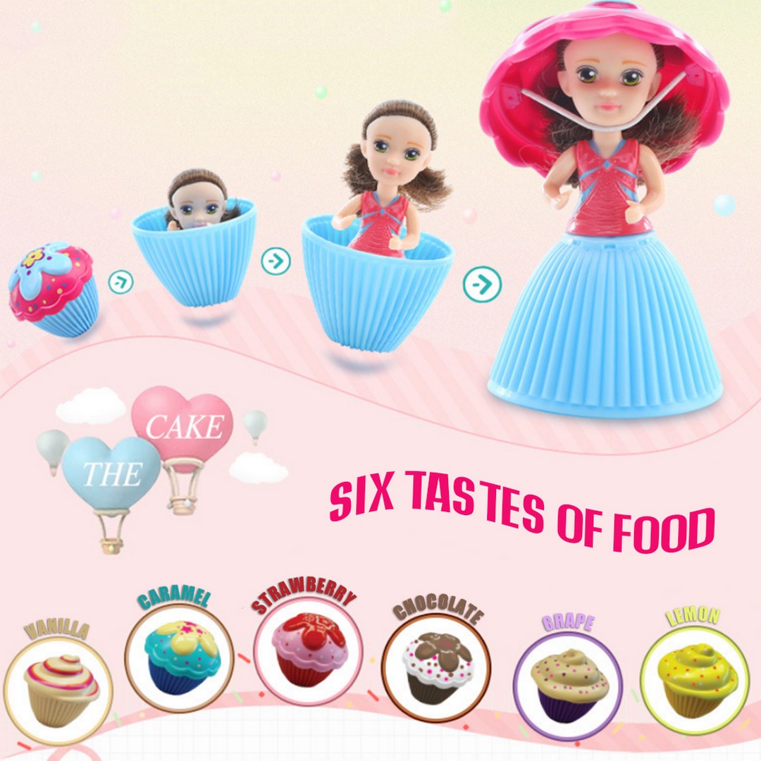 Mini Cupcake Princess Surprise Doll Mainan Anak Perempuan Unik