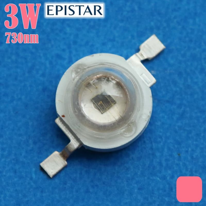Led HPL 3w GROW FAR-RED IR 730nm Led IR Merah Jauh Pertumbuhan Tanaman ...