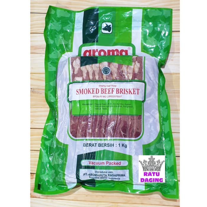 Aroma Beef Bacon / Smoked Beef Brisket 1kg HALAL Lazada Indonesia