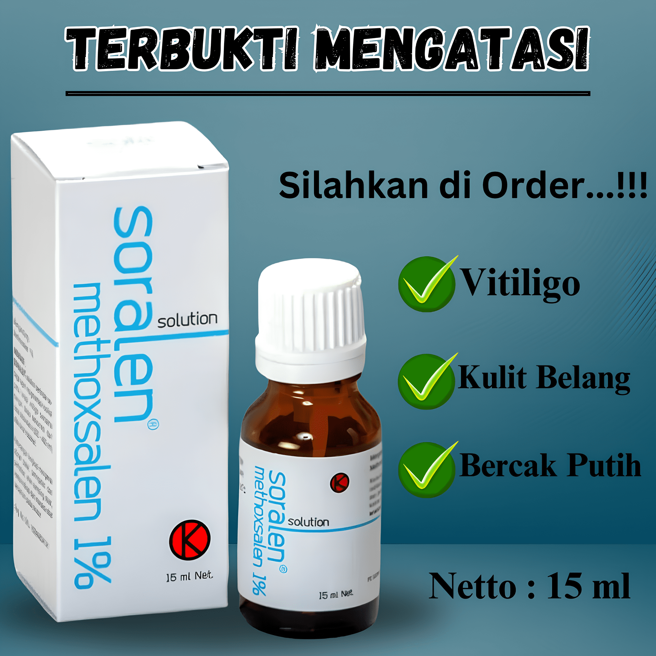 [ TERLARIS ] Obat Soralen Methoxsalen | Obat Kulit Vitiligo Soralen ...