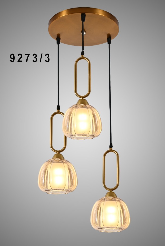 Lampu gantung minimalis ruang tamu SKP 9273 Gold | Lazada Indonesia