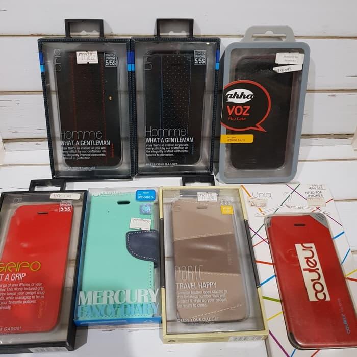 APPLE IPHONE 5 5S FLIP CASE COVER CASING RESMI IBOX ORIGINAL