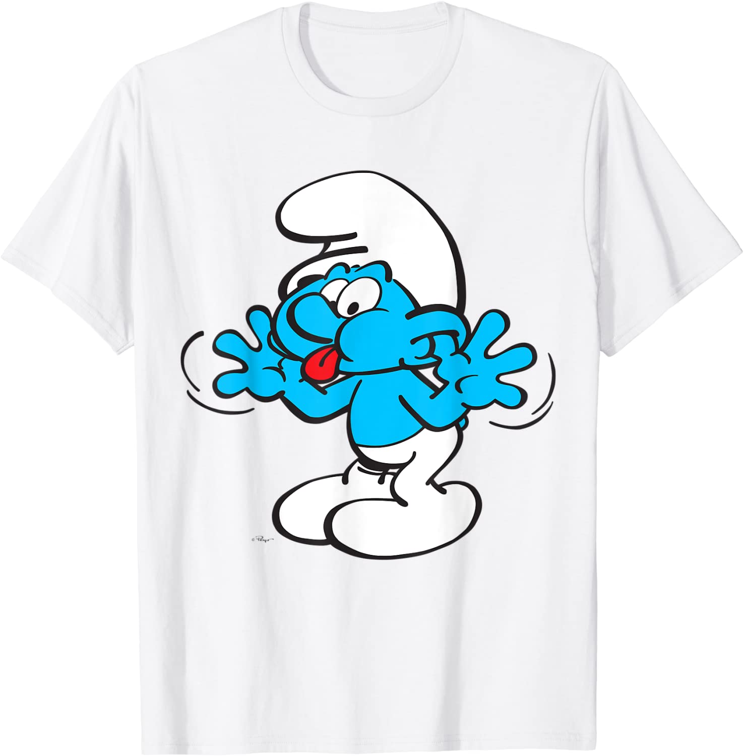 Women T-Shirts US The Smurfs Jokey Smurf Tongue 01 Raglan Baseball Tee ...