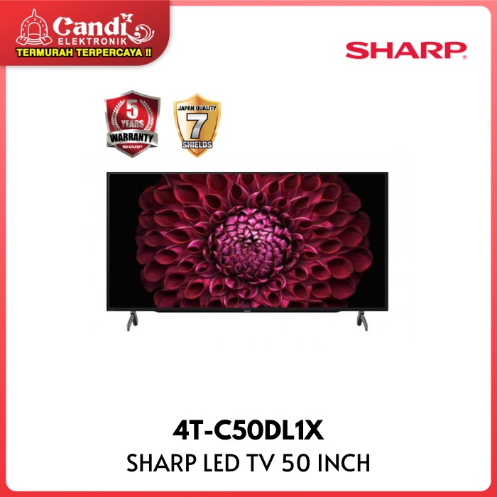 SHARP Android Tv 50 Inch 4K Ultra HD 4TC50DL1X Lazada Indonesia