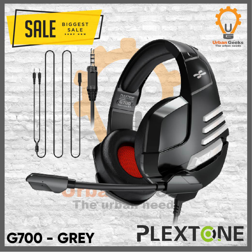 Plextone G700 Gaming Headset Over Ear Earphone Retractable Microphone