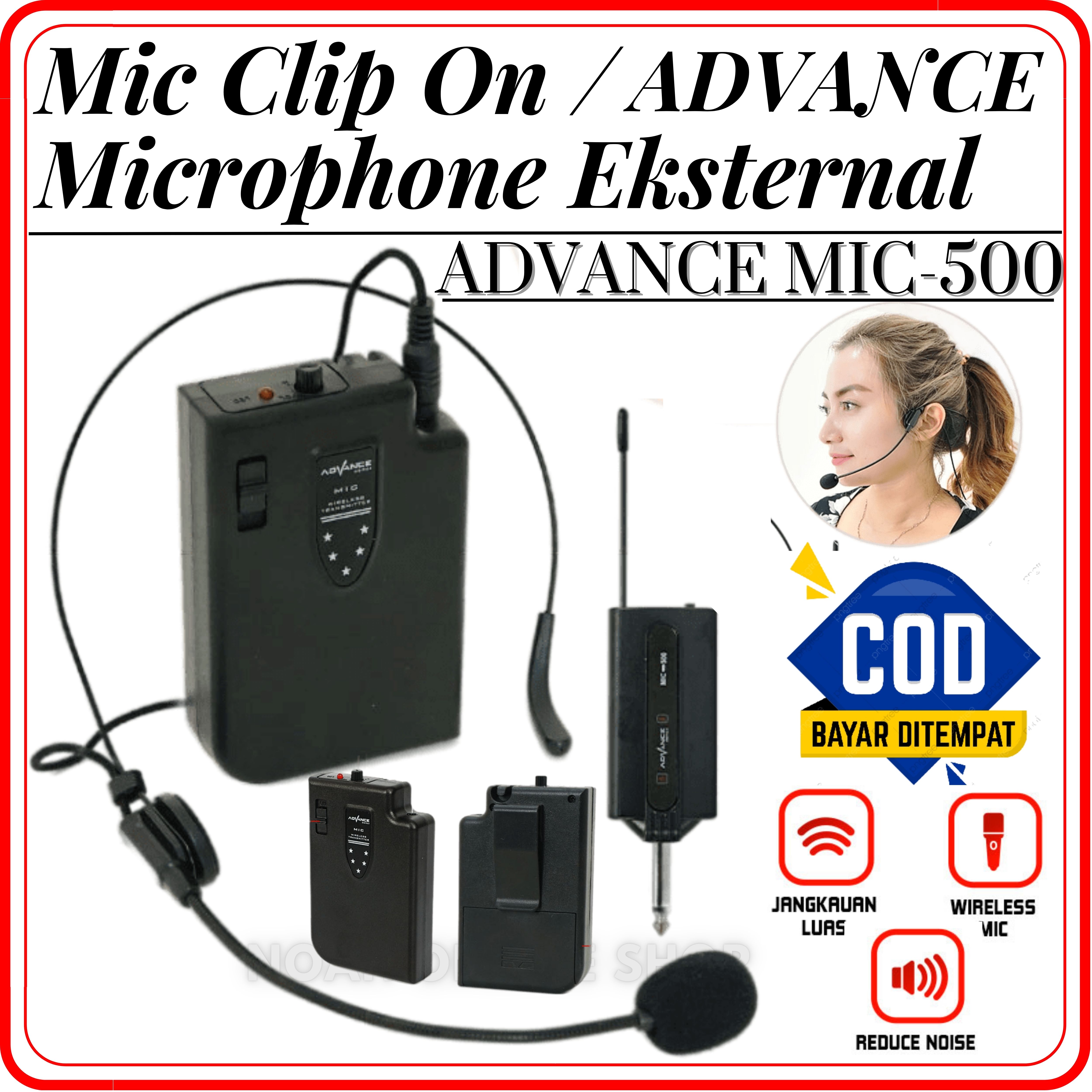 Advance Mic500 Mic Bando Wireless Mic Clip On / Microphone Eksternal